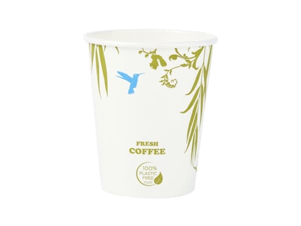 Kaffemuggar 8 oz plastfria miljökoppar med enkel vägg 1000 st/burk - (1000 st)