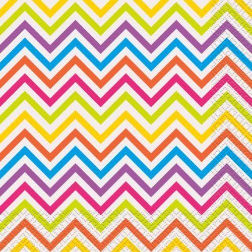 Unique Party Engångsservetter i regnbågspapper (16-pack) Multicoloured One Size