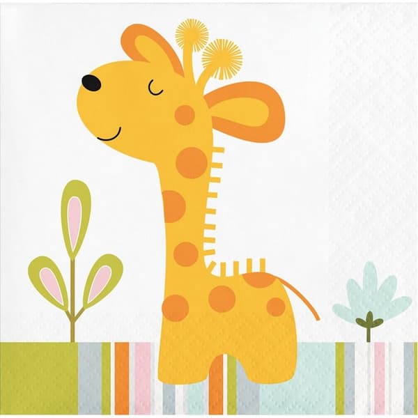 Creative Party Wild Safari Napkins (Pack of 16) Multicoloured One Size