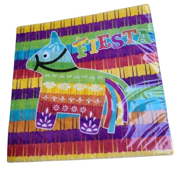 Creative Party Fiesta Paper Napkins (Pack of 16) Multicoloured One Size