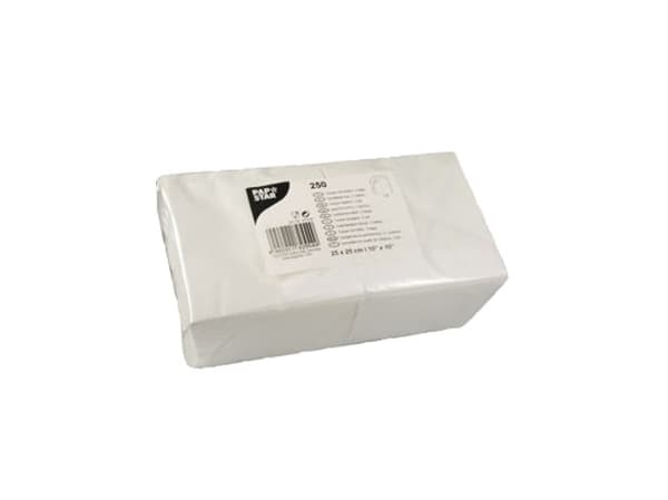 Papstar 82554, Hvit, Tørkepapir, Monokromatisk, 34 g/m², 250 mm, 250 mm