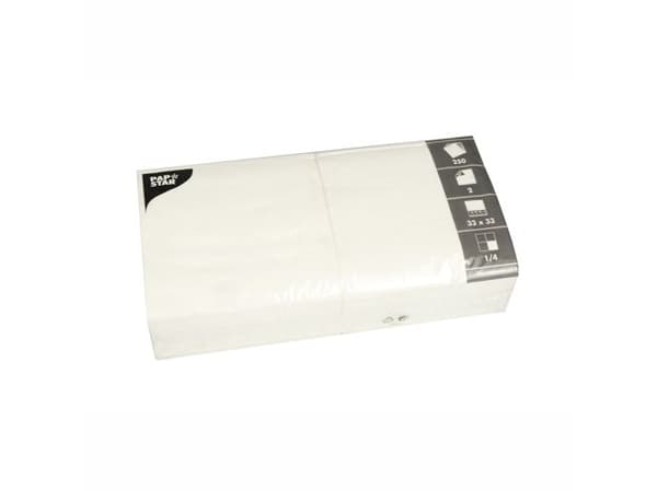 Papstar 14486, Hvit, Tørkepapir, Monokromatisk, 31 g/m², 330 mm, 330 mm