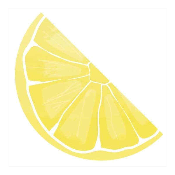 Procos Paper Lemon Napkins (Pack of 16) Yellow/White One Size