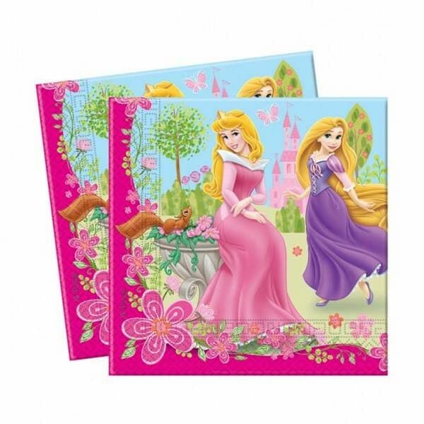 Disney Princess Paper Napkins (Pack of 20) Multicoloured One Size