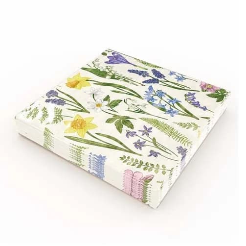 Kaffeservetter Landskapsblomma 25x25cm 20-pack