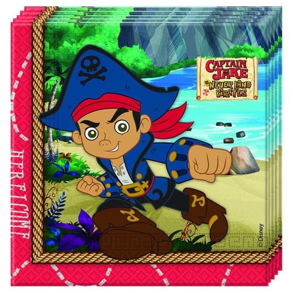 Jake And The Never Land Pirates Engangsservietter (pakke med 20 stk.) Multicoloured One Size