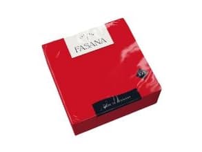 Serviet Fasana 33x33 cm 1-lag Rød,24 pk x 100 stk/krt