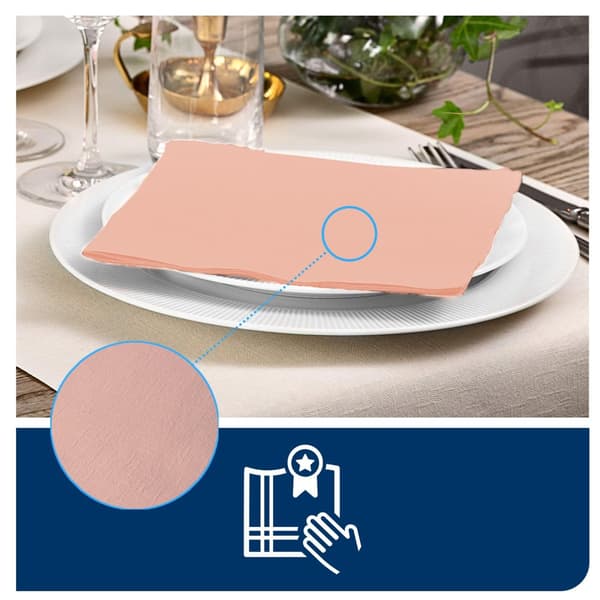 Servett TORK LinSt coral 39x39cm 50/fp
