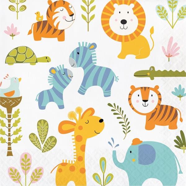 Creative Party Happiest Jungle servetter i 2 lager (16 st)
