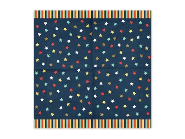 PartyDeco SP33-93, Multifärg, papper, Mönstrad, 330 mm, 330 mm, 12 styck