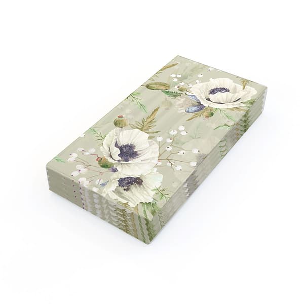 Bufféservetter Vita Blommor 16-pack Ivars i Lanna