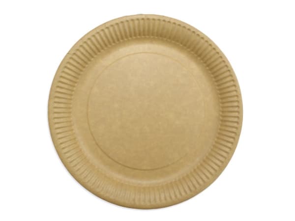 Tallerken frokost pap 23cm brun 50stk/pk