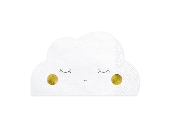 Servetter - Moln, 16x9,5 cm (1 ask / 12 förpackningar) (1 förpackning / 20 st.)