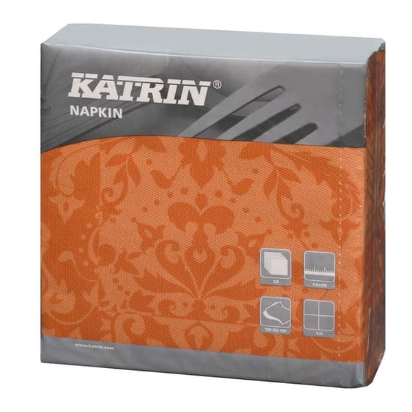 Decosoft Vict. Servietter 40x40 terracotta