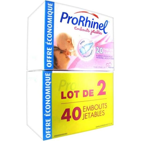 ProRhinel Softtips för engångsbruk Förpackning med 2 x 20 enheter