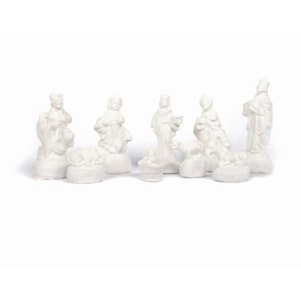 9 st Santons latexformar - Julspjälsäng + Kallkeramik 1 kg