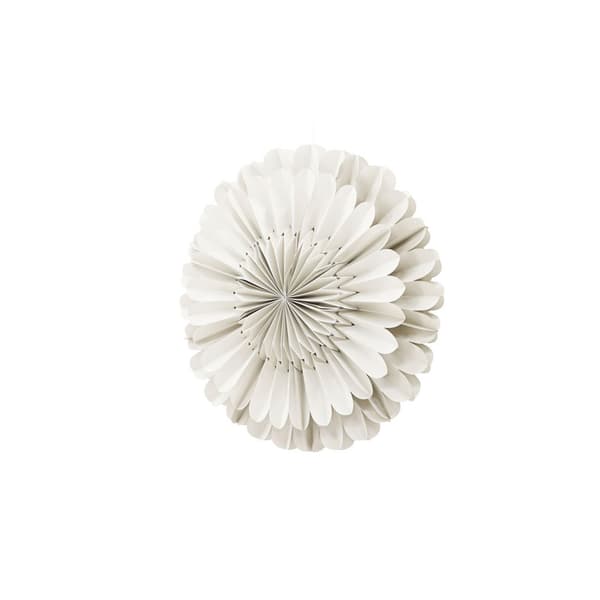 Järvsön julestjerne med lys papir Ø60 cm pendel beige.