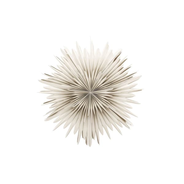 Sälen julestjerne med lys papir Ø100 cm pendel beige.