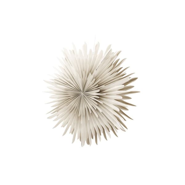Sälen julestjerne med lys papir Ø100 cm pendel beige.