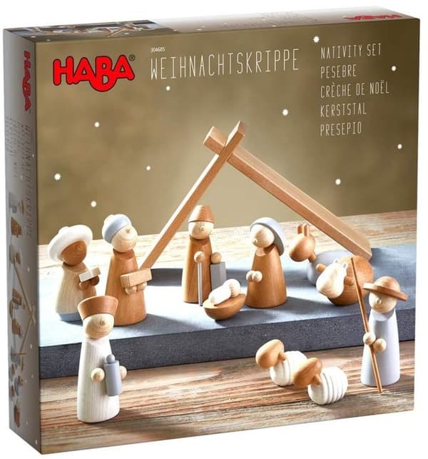 Julkrubba i trä - Ej specificerat - Ej specificerat - Träfigurer - För barn - Blandat