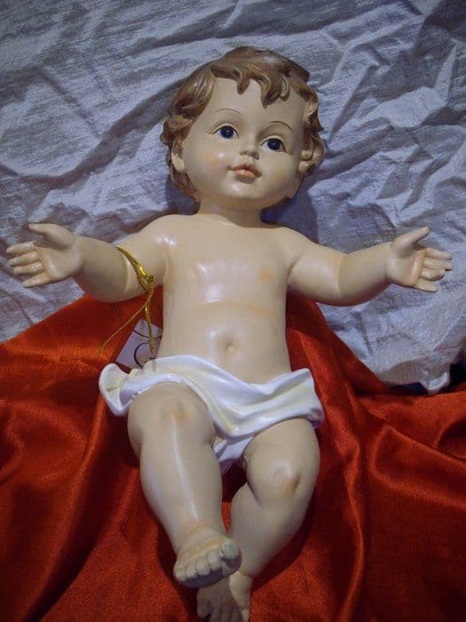 Julkrubba Le stelle - 25413 - Staty av Jesusbarnet, för spjälsäng, 20 cm lång