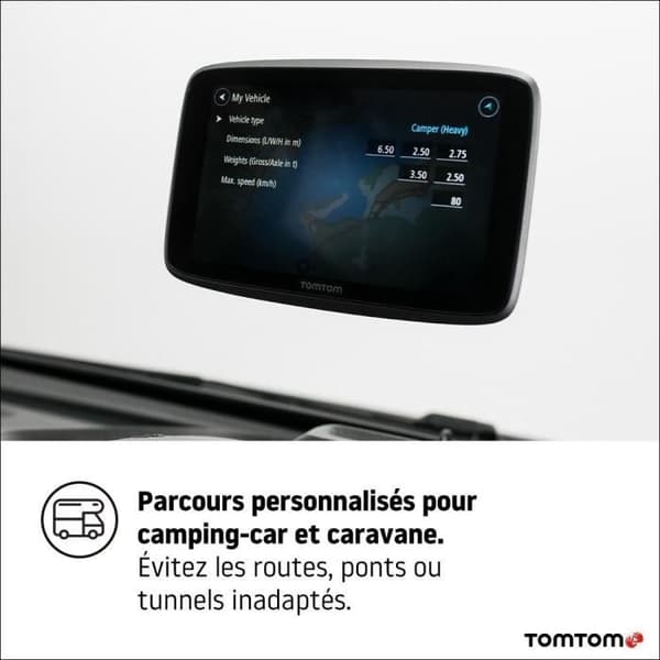 TOM TOM GO Camper Tour - Husbil och husvagn GPS - Skärm 6 - Kartläggning av Europa