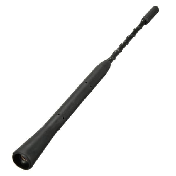 9" Bilradio Stereo Aerial Bee Sting Mast Antenne Sort + 2 skruer udskiftning