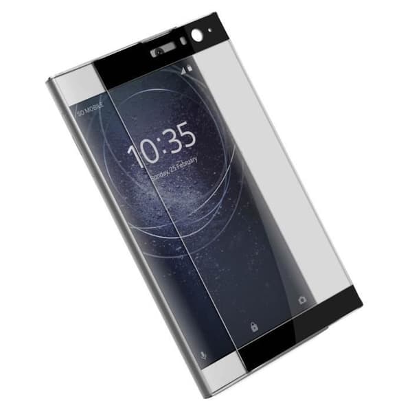 Film Xperia XA2 Helskärmsskydd anti-explosion härdat glas svart