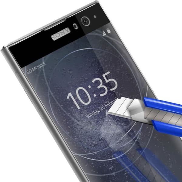 Film Xperia XA2 Helskärmsskydd anti-explosion härdat glas svart