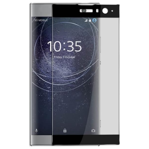 Film Xperia XA2 Helskärmsskydd anti-explosion härdat glas svart