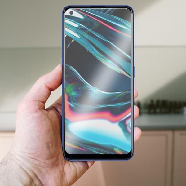 Flexibelt latexskärmskydd för Realme 7 Pro - IMAK - Stöt- och reptålig