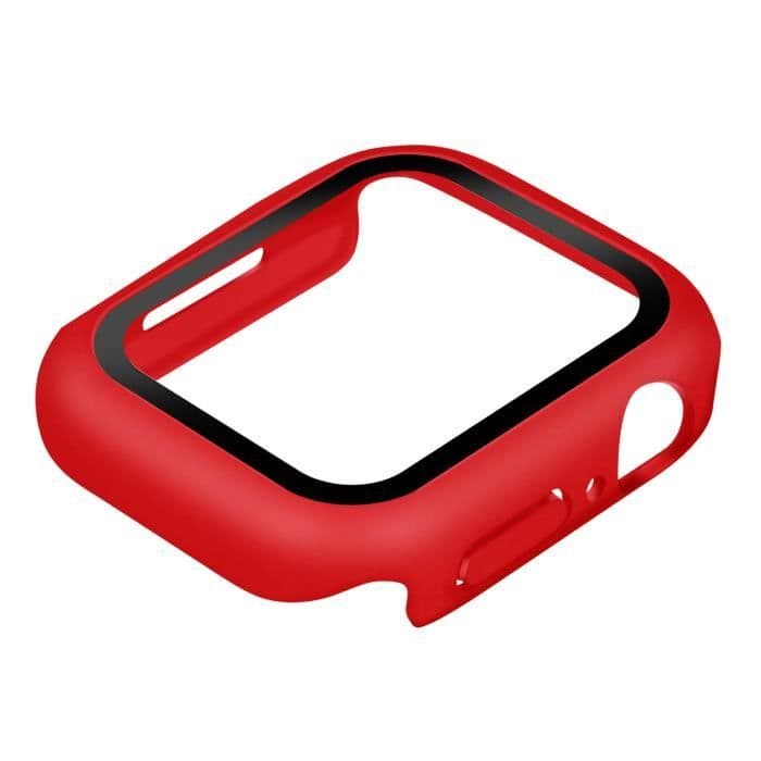 Apple Watch Serie 7 (41 mm) Fodral Styv Soft-touch finish Enkay röd Röd