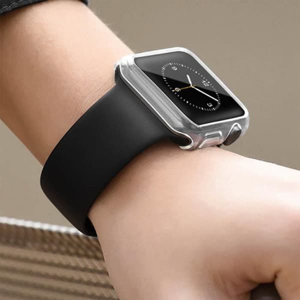 AVIZAR Apple Watch 44 mm skärmskyddsfodral - Transparent anti-repa silikon