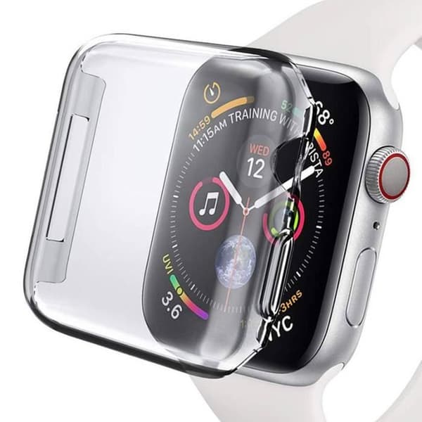 AVIZAR Apple Watch 44 mm skärmskyddsfodral - Transparent anti-repa silikon
