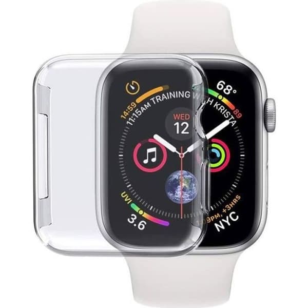 AVIZAR Apple Watch 44 mm skärmskyddsfodral - Transparent anti-repa silikon