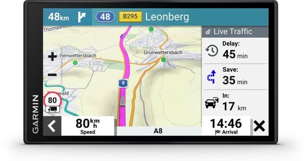 Garmin Dezl LGV610 - Kuorma-autonavigointi - Kuorma-autojen erityisreitit reaaliaikaisella liikenteellä - 6 tuumaa