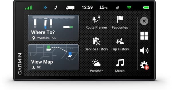 Garmin Dezl LGV610 - Kuorma-autonavigointi - Kuorma-autojen erityisreitit reaaliaikaisella liikenteellä - 6 tuumaa