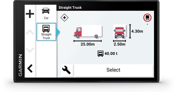 Garmin Dezl LGV610 - Kuorma-autonavigointi - Kuorma-autojen erityisreitit reaaliaikaisella liikenteellä - 6 tuumaa