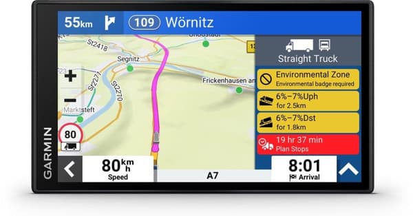 Garmin Dezl LGV610 - Kuorma-autonavigointi - Kuorma-autojen erityisreitit reaaliaikaisella liikenteellä - 6 tuumaa