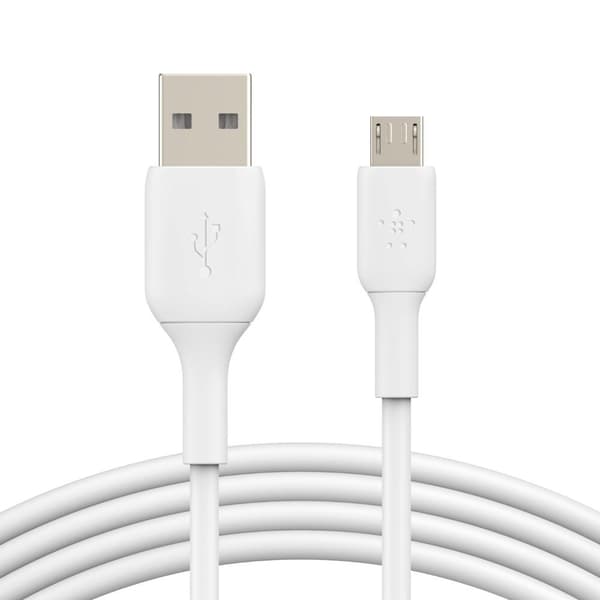 Linksys Belkin BOOST CHARGE - USB-kabel - micro USB type B (M) til USB (M) - 1 m - hvid (CAB005BT1MWH)