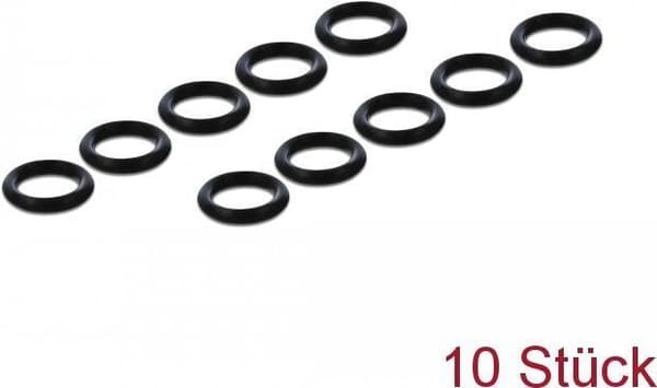 Navilock O-Ring Silikon - O-Ring - Svart (pack med 10) - för P/N: 64047