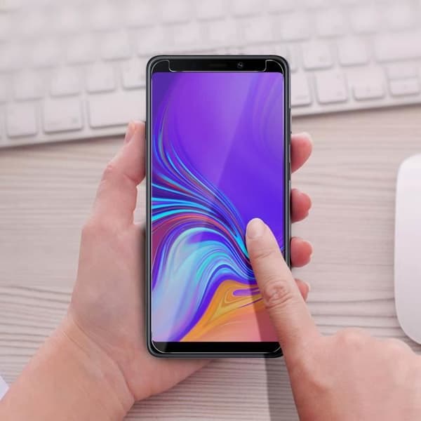 Film för Samsung Galaxy A9 2018 Skärmskydd i härdat glas 9H 0,3 mm Transparent