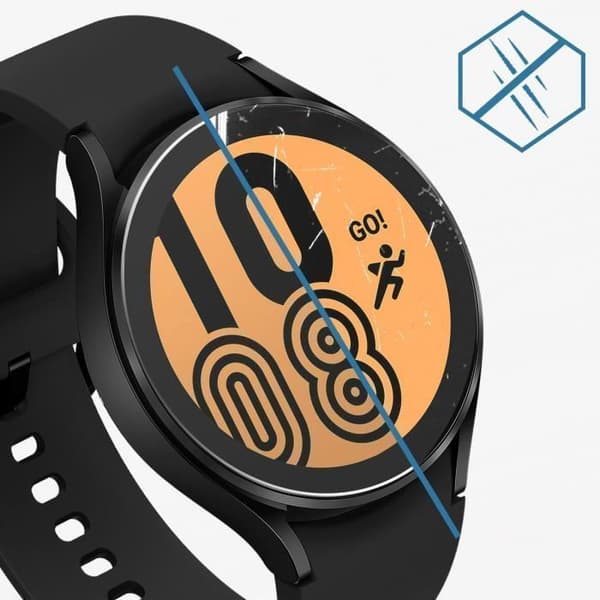 9H anti-fingeravtryck härdat glasfilm för Samsung Galaxy Watch 4 44mm AVIZAR