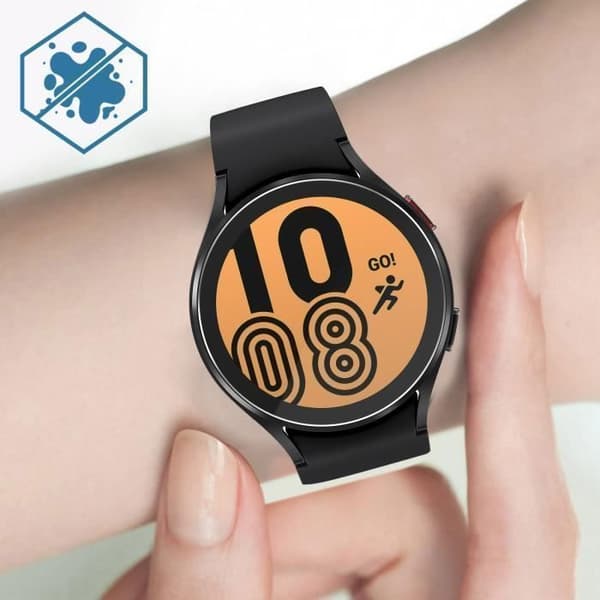 9H anti-fingeravtryck härdat glasfilm för Samsung Galaxy Watch 4 44mm AVIZAR