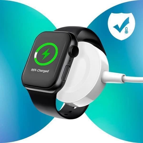 Laddarkabel för Apple Watch Effektiv och säker laddningslängd 1m Vit