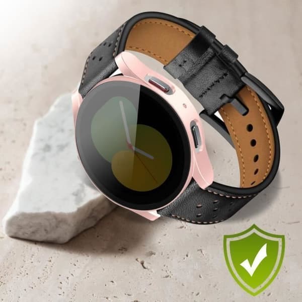 Fullt skydd härdat glas för Samsung Galaxy Watch 5, 40 mm roséguld