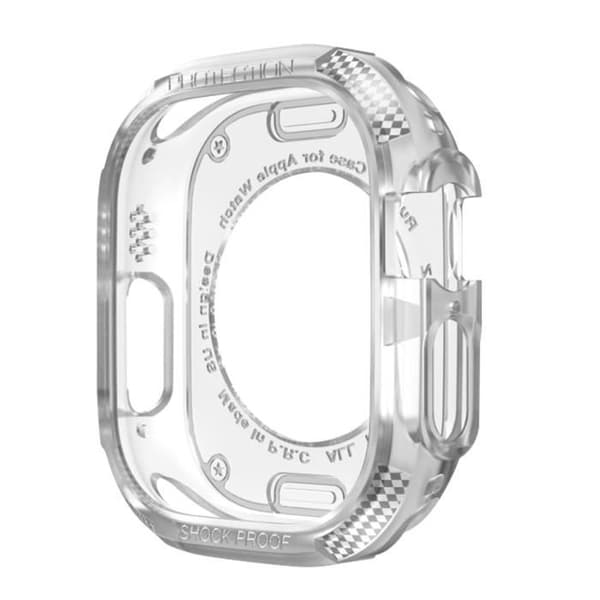 Skyddsfodral i kolfiber för Apple Watch 8 7 45 mm och 6 5 4 2 44 mm och 3 2 1 45 mm - AVIZAR - Vit