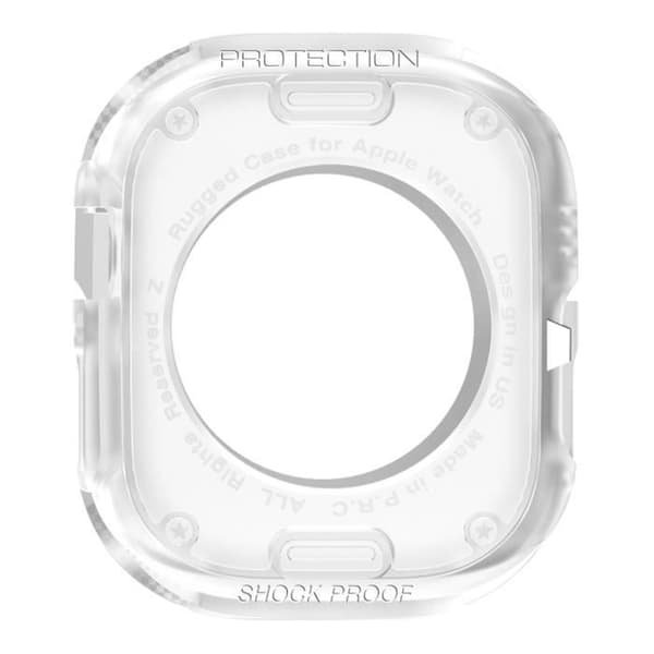 Skyddsfodral i kolfiber för Apple Watch 8 7 45 mm och 6 5 4 2 44 mm och 3 2 1 45 mm - AVIZAR - Vit