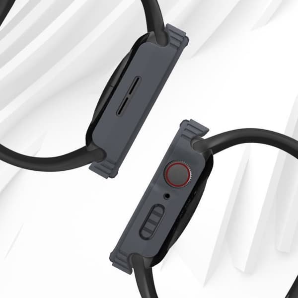 Fullt skydd härdat glas Apple Watch Series 6 / 5 / 4 / SE 44mm Grå