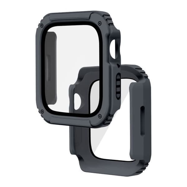 Fullt skydd härdat glas Apple Watch Series 6 / 5 / 4 / SE 44mm Grå